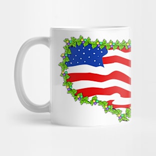 Christmas with US Map Mug